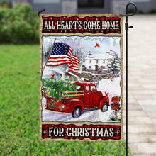 Load image into Gallery viewer, All Hearts Come Home For Christmas Flag