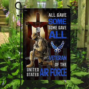 All Gave Some Some Gave All Veteran of The United States Air Force Flag MLH1686Fv1