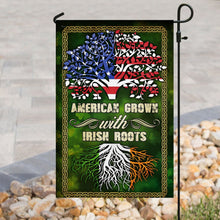 Load image into Gallery viewer, American Grown With Irish Roots Flag