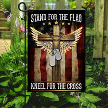 Load image into Gallery viewer, American I Stand For The Flag, I Kneel For The Cross Flag