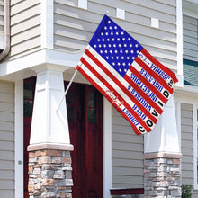 Load image into Gallery viewer, America Strong. Jesus Christ Joshua 1:9 Flag