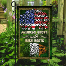 Load image into Gallery viewer, American Grown With Irish Roots Flag