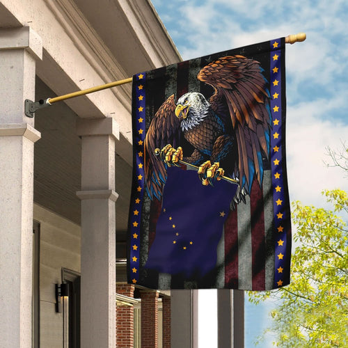 Alaska State Eagle Flag