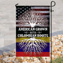 Load image into Gallery viewer, American Grown With Colombian Roots Flag