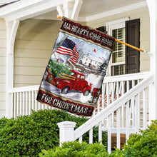 Load image into Gallery viewer, All Hearts Come Home For Christmas Flag