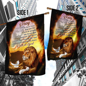 A Soul That Never Loses Faith In God The Lion & The Lamb Flag