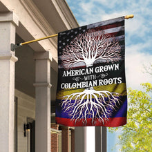Load image into Gallery viewer, American Grown With Colombian Roots Flag