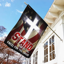 Load image into Gallery viewer, America. Stand For The Flag Kneel For The Cross Flag
