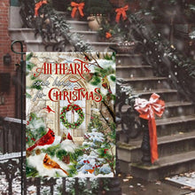 Load image into Gallery viewer, All Hearts Come Home For Christmas, Cardinal Flag
