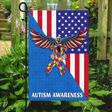 Load image into Gallery viewer, American Eagle Autism Awareness Flag
