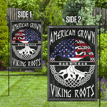 Load image into Gallery viewer, American Grown With Viking Roots Flag