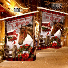 Load image into Gallery viewer, All Hearts Come Home For Christmas Flag