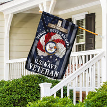 Load image into Gallery viewer, American Eagle Wreath With U.S Navy Veteran Flag