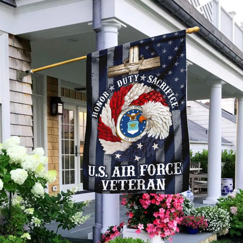 American Eagle Wreath With U.S Air Force Veteran Flag