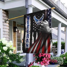 Load image into Gallery viewer, Air Force Veteran Flag