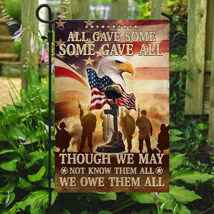 All Gave Some Some Gave All. Veteran Flag