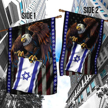 Load image into Gallery viewer, American Grown With Israel Roots Flag
