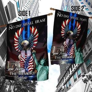 9/11 No Day Shall Erase You From The Memory Of Time Flag