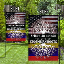 Load image into Gallery viewer, American Grown With Colombian Roots Flag