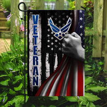 Load image into Gallery viewer, Air Force Veteran Flag
