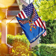 Load image into Gallery viewer, American Eagle Autism Awareness Flag