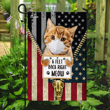 Load image into Gallery viewer, 6 Feet Back Right Meow Cat Flag