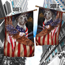 Load image into Gallery viewer, American Pit Bull Terrier Wrapped In Glory American Flag