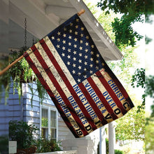 Load image into Gallery viewer, America Strong. Jesus Christ Joshua 1:9 Flag