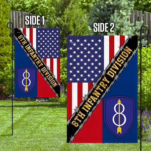 8th Infantry Division Airborne Flag