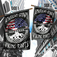 Load image into Gallery viewer, American Grown With Viking Roots Flag