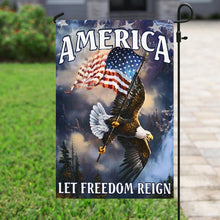 Load image into Gallery viewer, America Let Freedom Reign Flag