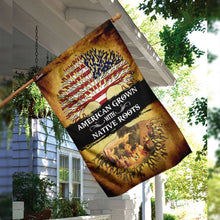 Load image into Gallery viewer, American Grown With Native Roots Flag
