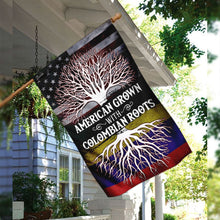 Load image into Gallery viewer, American Grown With Colombian Roots Flag