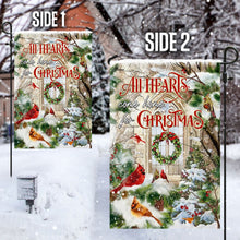 Load image into Gallery viewer, All Hearts Come Home For Christmas, Cardinal Flag