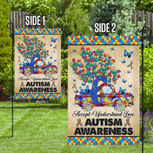 Load image into Gallery viewer, Accept, Understand, Love Truck Carrying Puzzles Flag