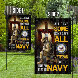All Gave Some Some Gave All Veteran of The United States Navy Flag MLH1686Fv2