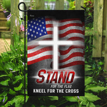 Load image into Gallery viewer, America. Stand For The Flag Kneel For The Cross Flag
