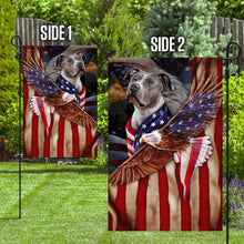 Load image into Gallery viewer, American Pit Bull Terrier Wrapped In Glory American Flag