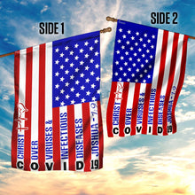 Load image into Gallery viewer, America Strong. Jesus Christ Joshua 1:9 Flag