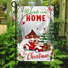 Load image into Gallery viewer, All Hearts Come Home For Christmas Flag