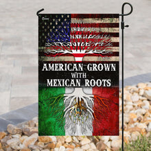 Load image into Gallery viewer, American Grown With Mexican Roots Flag
