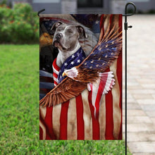 Load image into Gallery viewer, American Pit Bull Terrier Wrapped In Glory American Flag